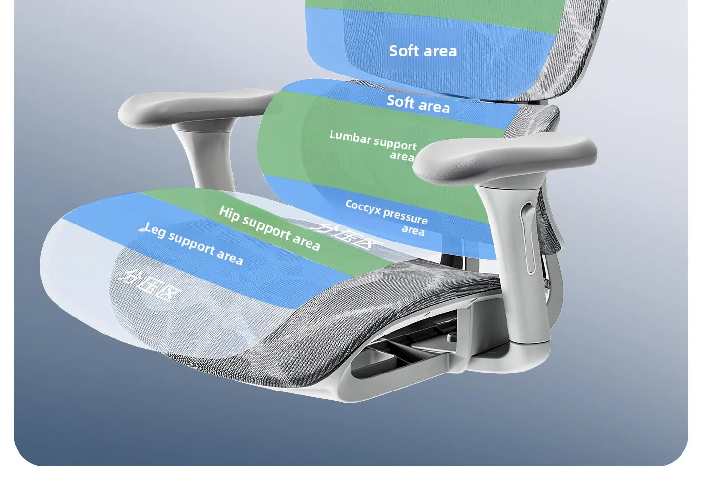 Ergonomic Office Chair with Lumbar Support, Adjustable Height Gaming Chair, Comfortable Computer Chair with Swivel Recliner Design for Home & Office