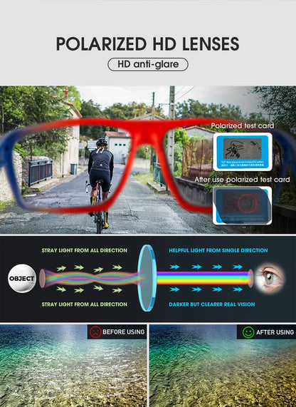 Kapvoe Pánské módní polarizované sluneční brýle Cyklistické brýle UV400 Brýle pro muže a ženy Řízení Horolezectví Venkovní sporty Sluneční brýle