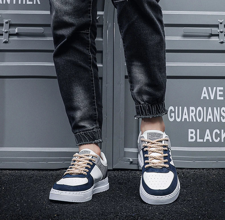 Nieuwe heren casual schoenen voor de herfst, ademende platte schoenen voor buiten, modieuze veterschoenen, comfortabele trendy sportschoenen voor heren, Zapatillas