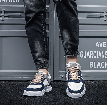 Nieuwe heren casual schoenen voor de herfst, ademende platte schoenen voor buiten, modieuze veterschoenen, comfortabele trendy sportschoenen voor heren, Zapatillas