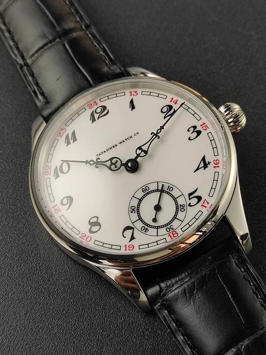 Men's Manual Mechanical Watch Roasted Blue Pin Seagull ST3621 Vintage Business Men's Waterproof Genuine Leather Watch