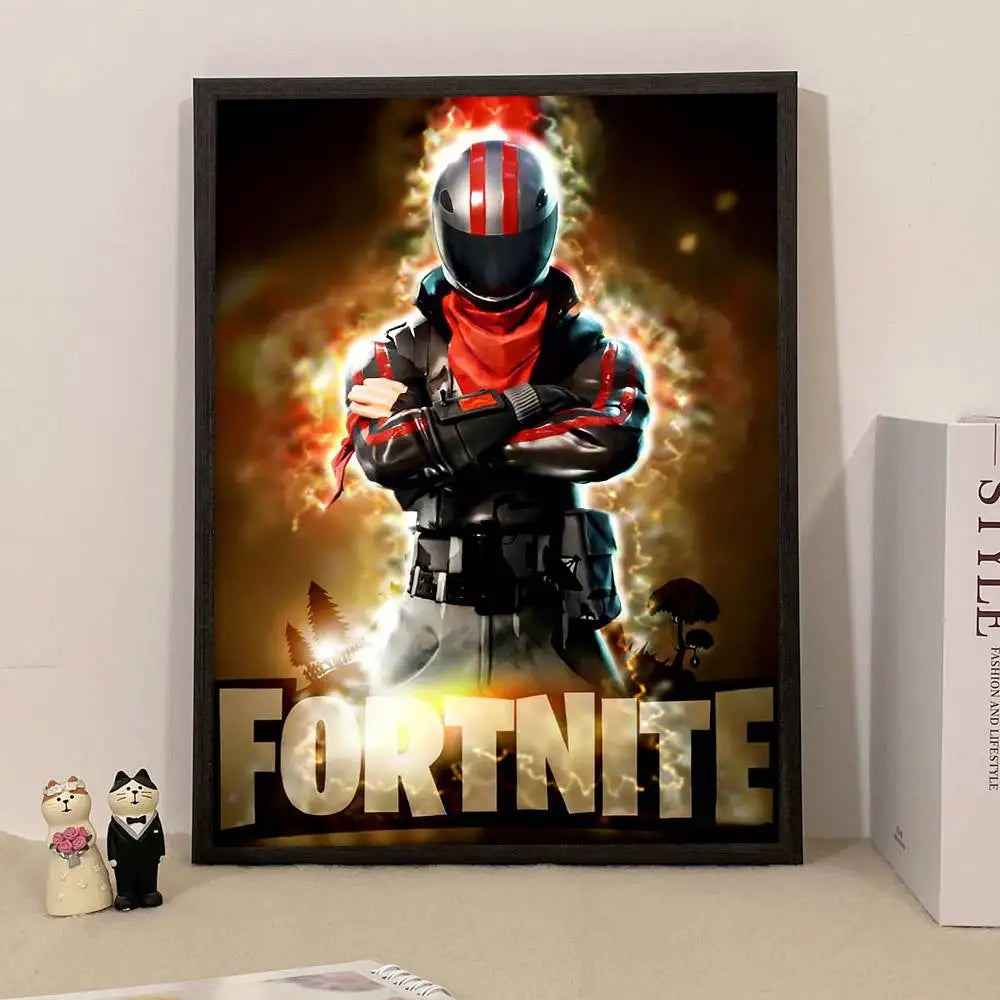 Game F-Fortnite Überraschungsposter als Wohndekoration, Wandbild für Arbeitszimmer und Wohnzimmer