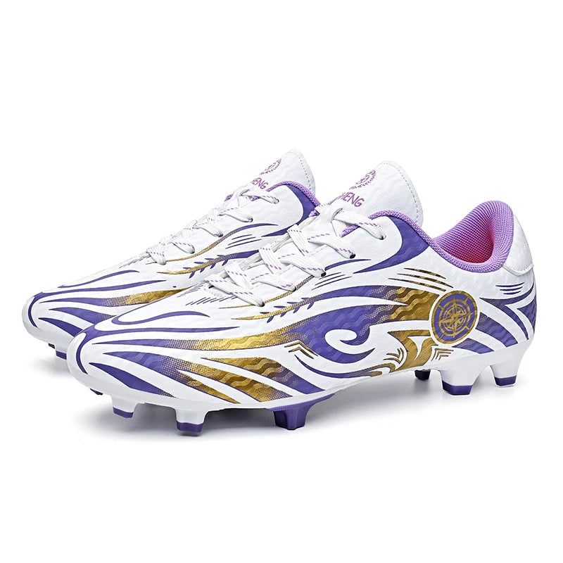 Original Soccer Cleats Man Training Shoes Outdoor Non-slip Children's Football Shoes Long Spikes Men's Futsal Shoes Size 32-45