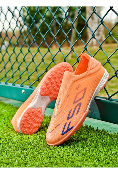 Chaussures de football pour homme, crampons pour gazon, futsal, confortables, pour gazon synthétique, football, sport, ultralégères, FG, antidérapantes, d'intérieur, pour adulte, antidérapantes