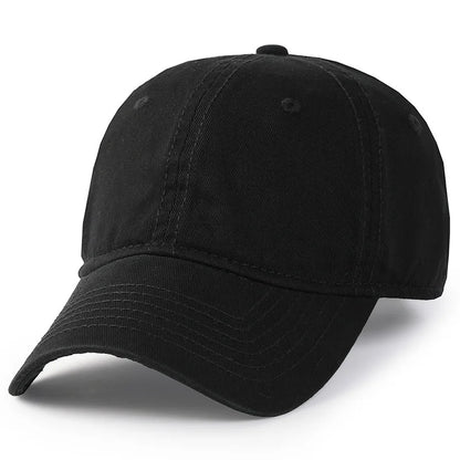 Baseballová čepice Big Head Plus Size, 100 % bavlna, vhodná pro muže i ženy, nastavitelná, čepice typu „dad hat“, nadměrná velikost 58–60 cm, 61–65 cm