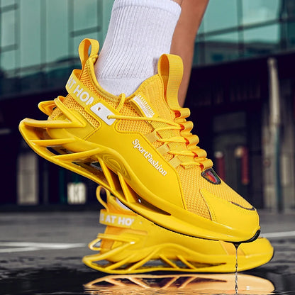 Chaussures de course pour homme : nouvelles baskets en maille respirante, semelle antidérapante et résistante à l'usure, pour le sport quotidien, tendance, mode et décontractées