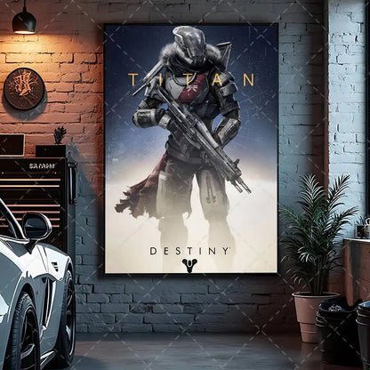 Game Destiny 2 Poster Art With Prints Home Bedroom Living Room Decoration Gift