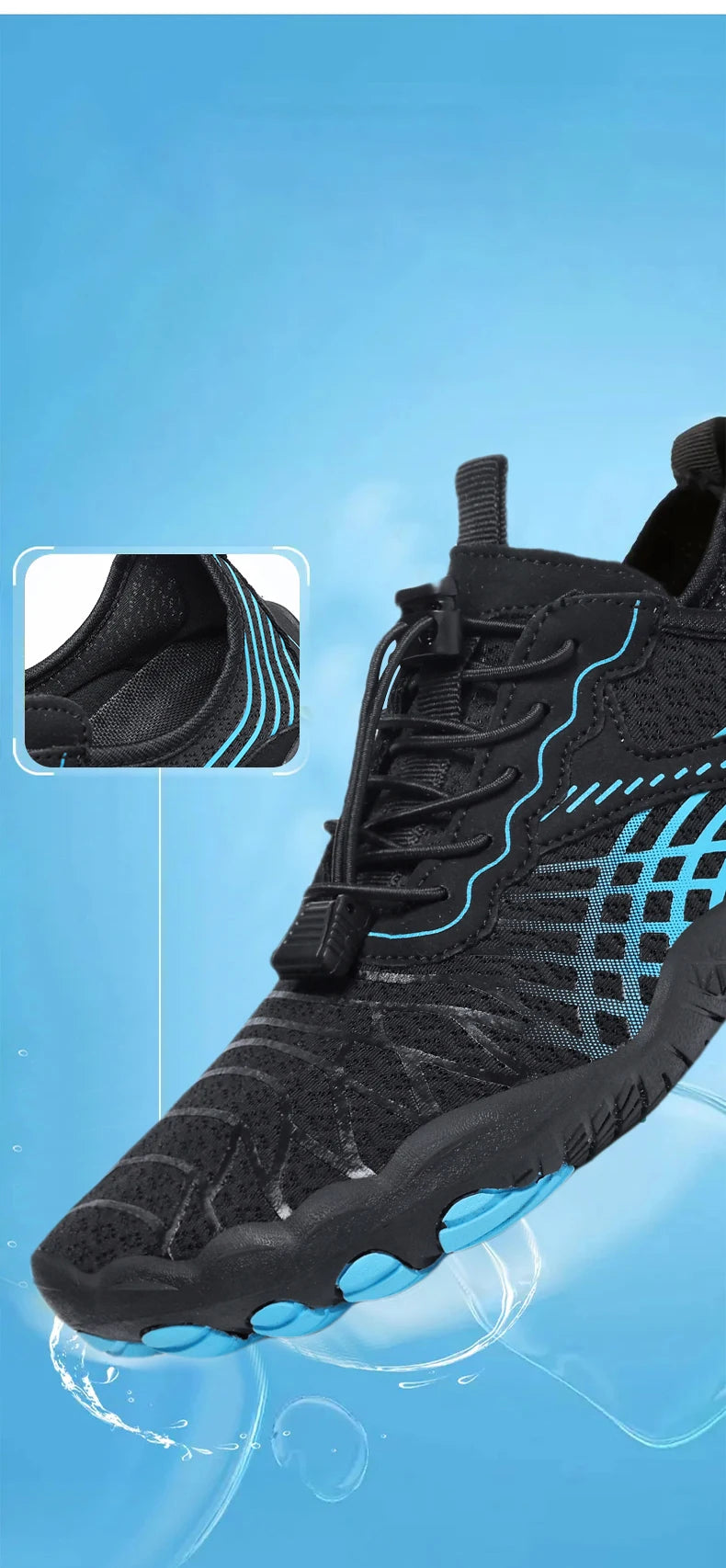 Chaussures neutres et confortables, chaussures pour les pieds nus, chaussures de sports nautiques, chaussures de fitness et de course à pied, chaussures de plein air et de plage, chaussures respirantes à séchage rapide