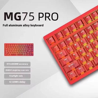 IROK MG75 PRO Mechanical Keyboard Magnetic Switch Aluminum RGB Hot Swap RT0.005 Quick Dismantling Structure Customized Pc Gifts