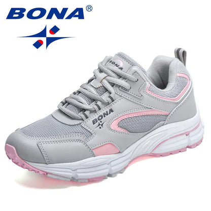 BONA Scarpe da corsa per nuovi designer Scarpe sportive da esterno traspiranti Scarpe da ginnastica leggere da donna Scarpe sportive comode da donna