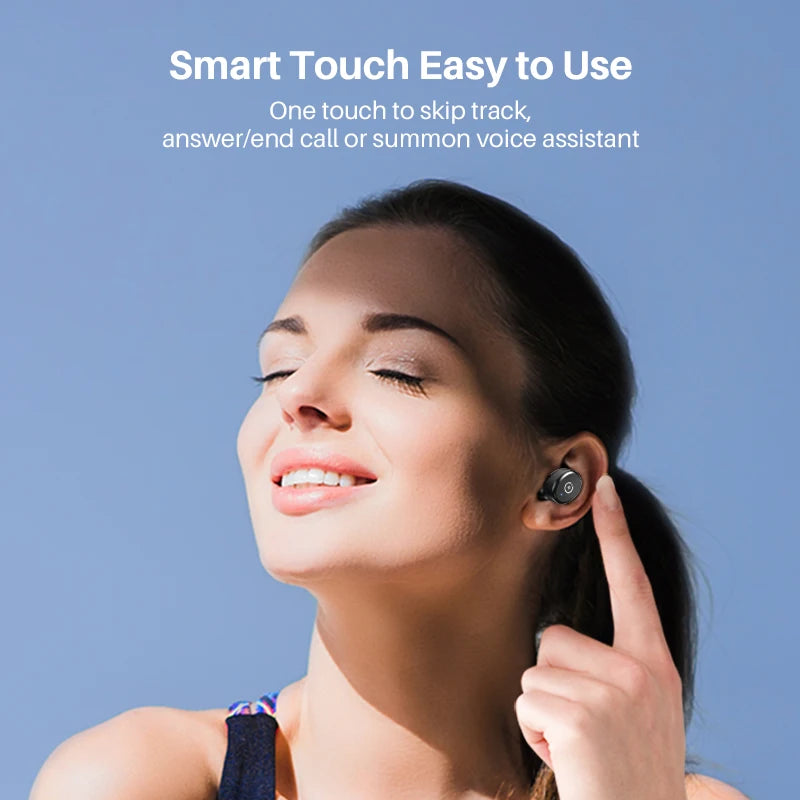 TOZO T10 Bluetooth 5.3 Earphones, Wireless Headphones, AI Enhanced Calling With Deep Bass, IPX8 Waterproof Earbuds, 45H Play