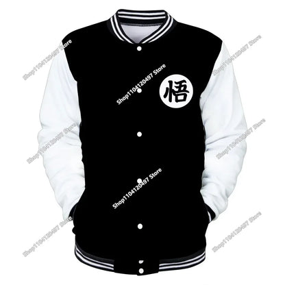 Dragon Ball Streetwear Baseball Uniform for Man Women Son Goku Adults Costumes Jackets Spring Fall Coat Cardigan Sweatshirt Gift