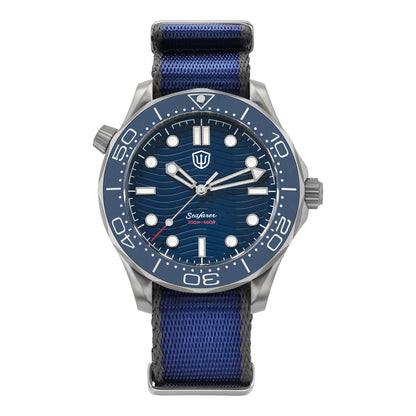 Watchdives 42mm Seafarer Grade 2 Titanium NTTD Dive Watch WD007Q V2 VH31 Sweep Second Quartz Movement Luminous Sapphire Watches