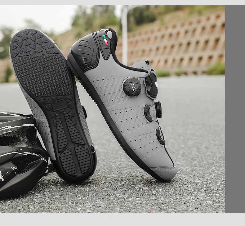 Highway bike cycling shoes, breathable and wear-resistant mountain bike cycling shoes, professional bike lock shoes Men or Women