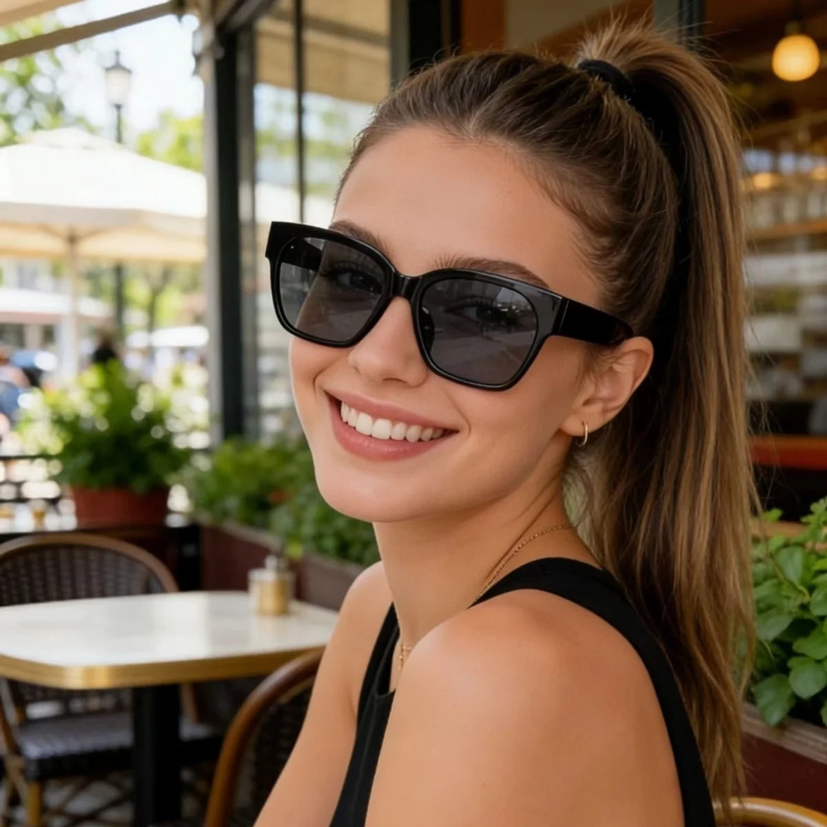 Evropské a americké retro brýle s rámem ve tvaru kočičích očí, styl Y2K, unisex, módní trend, univerzální letní sluneční brýle s ochranou proti slunečnímu záření a UV záření li