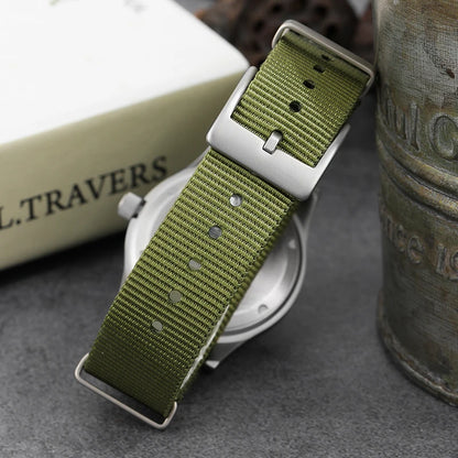Militado V2 Version Military D12 Watch 36mm AR Sapphire Quartz Movement Watches Waterproof Sub-second Stainless Steel Wristwatch
