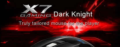 Rato Gaming com Fio para Computador, Retroiluminação RGB, Ergonómico e Silencioso, LED, 7 Botões, USB, para PC e Desktop