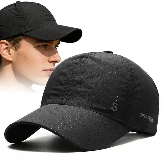 Spring Summer Outdoor Running Cap Unisex Thin Quick Drying Breathable Baseball Cap Soft Top Strapback Golf Cap for Men and Women