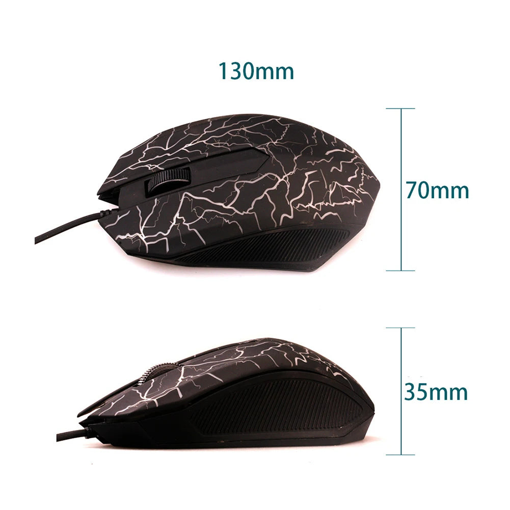 USB Wired Mouse Mouse Gamer LED Computer Gaming Mouse Colorful Professional Ultra-precise Game For Dota 2 For LOL Gamer 2400 DPI