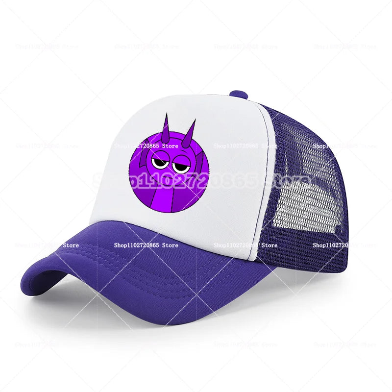 Sprunkis Baseball Cap Simple Fashion Sport Casual Headwear Popular Game Anime Figure Hats Summer Sunscreen Sun Hat Birthday Gift