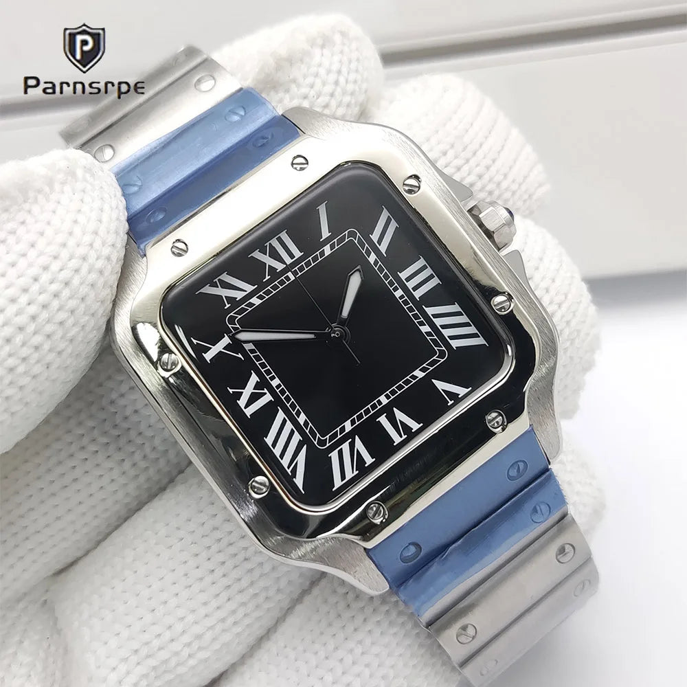 Men's watches Square Case New NH35 watch automatic sports watch waterproof fashion design Japan Miyota NH35 watch reloj hombre