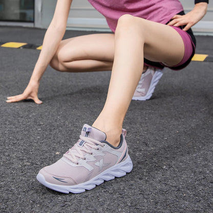 Xtep women's shoes running shoes wear-resistant casual sports shoes for women winter tennis female sneakers white 879318110073