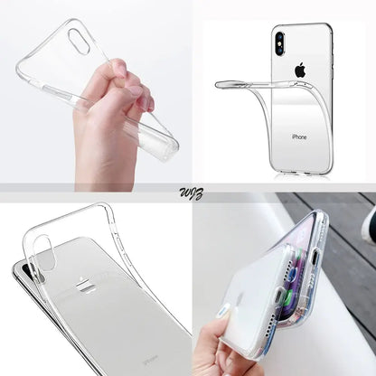 Cartoon B-Battle-R-Royales-F-FortniteS for iPhone 17 16 15 14 13 12 11 Pro Max Plus Transparent Soft TPU Phone Cover