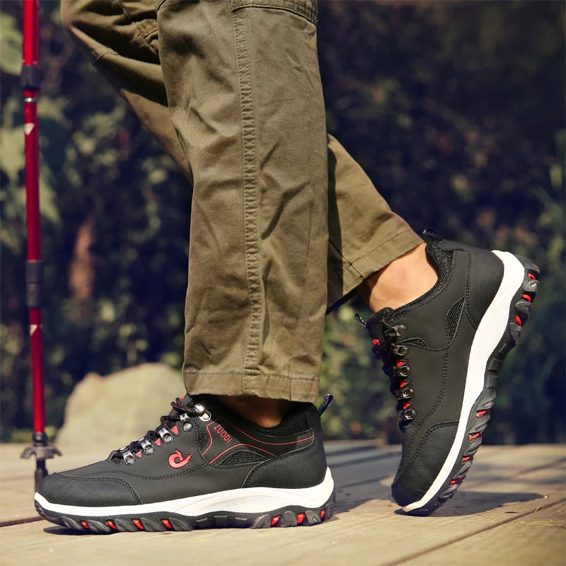 Zapatos de piel para hombre, calzado casual para hombre, zapatillas de primavera, otoño e invierno, calzado masculino tipo tenis, ligero para caminar