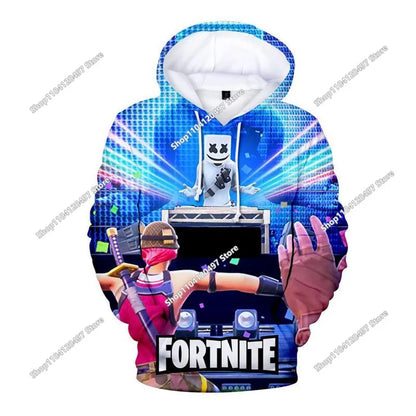 Fortnites Cosplay Sweatshirt Game 3D Printed Unisex Hoodie Casual Coat Anime Peripheral Kawaii Jacket Children Clothing Gifts