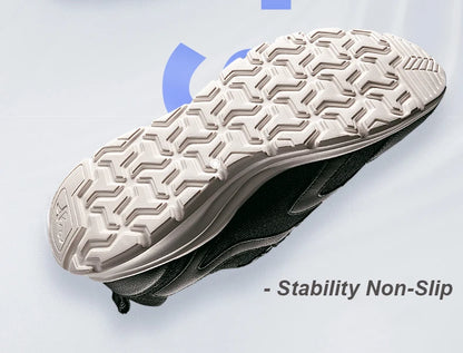 Xtep Sports Shoes Men's Mesh Breathable Running Shoes Winter Marathon Black White Men's Sports Shoes Sneakers Man 879119110110