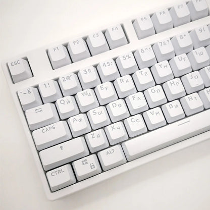 104 Keys Korean French Russian Spanish German Backlit Keycaps For Mx Switch Mechanical Keyboard OEM Profile ABS Key Caps DIY