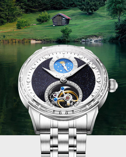 Tourbillon Master Men's Watch 2025 Limited Edition Luxury Business Watch Father Gift Automatic Movement