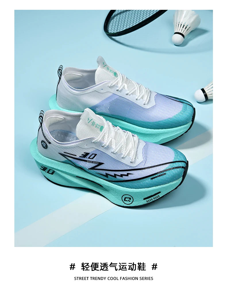 Running Shoes Speciality Men Marathon Sports Carbon Board Breathable Ultralight Women Comfy Athletic Cushion Stability Sneakers