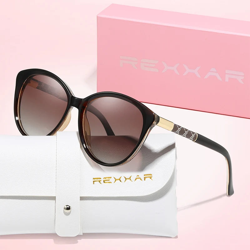 REXXAR polarizované sluneční brýle typu „cat eye“ pro ženy a muže, sexy módní značkové sluneční brýle, nákupy, večírky, brýle pro muže a ženy