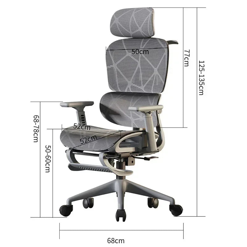 Electronic Gaming Computer Chair Adjustable Ergonomic Seat Back Support, Free Delivery Sedia Office Chair Wheelchair Furniture