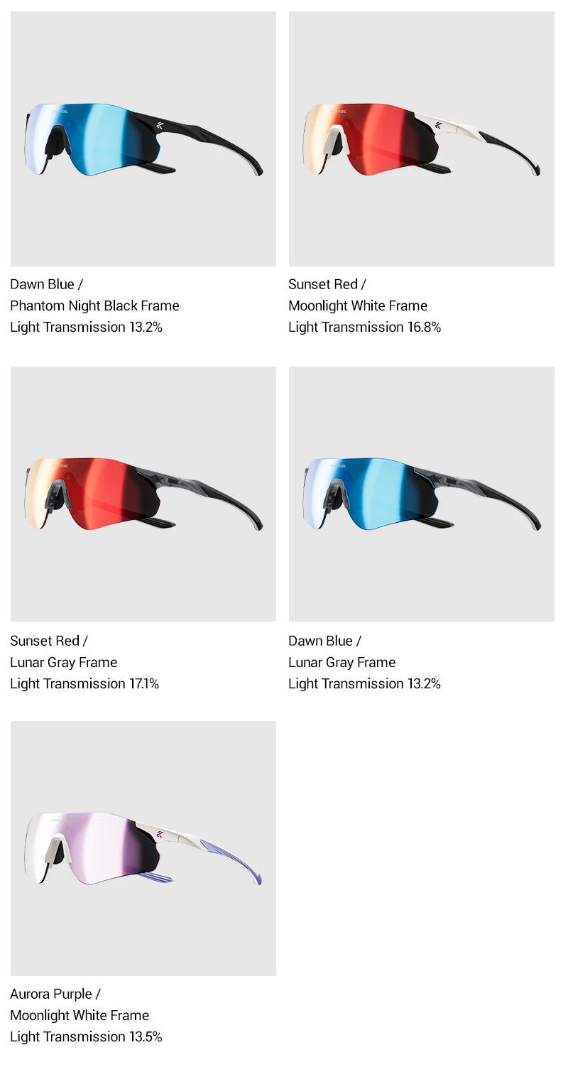 Kapvoe Nové outdoorové běžecké a cyklistické brýle Fotochromatické sluneční brýle pro ženy a muže Sportovní brýle pro maraton a jízdu na kole UV400