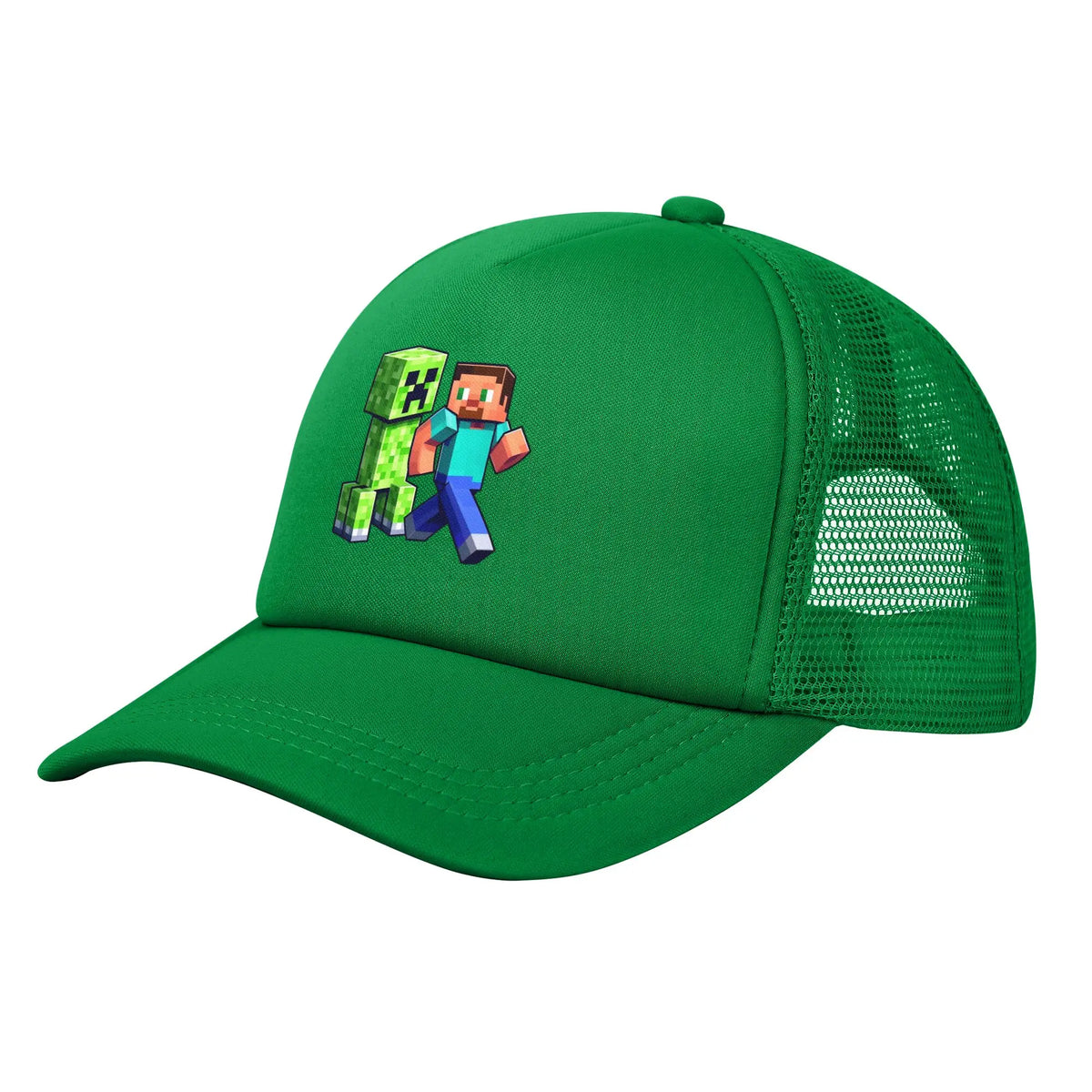 krępy poszukiwacz przygód odkrywa potwora Creepersa za sobą Czapka z daszkiem Czapki przeciwsłoneczne Czapki z regulowanym zapięciem typu snapback Czapka baseballowa z siateczką