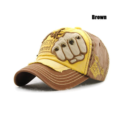 Boné de Basebol de Moda para Desporto e Ar Livre, Boné Casual de Sol, Gorras Hip Hop, Tamanho Único Ajustável Unissexo, Patch de Punho com Rebites