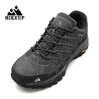 HIKEUP Fashion Outdoor Shoes Hiking Men's Sports Casual Mountain Trekking Boots Camping Sneakers for Men Non-slip Wear-resistant