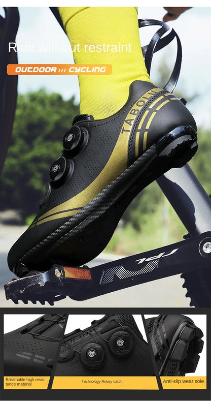 Atmungsaktive MTB-Fahrradschuhe für Damen und Herren – Offroad-Mountainbike-Fahrradschuhe mit selbstsichernden Speed-Mountainbike-Pedalschuhen
