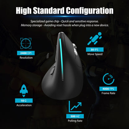 Lefon F33/F26C/F35B Trackball Mouse/ Bluetooth Ergonomic Mouse 2.4G Wireless Rechargeable Rollerball Mice for PC Office Drawing