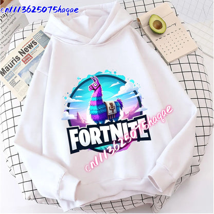 New Fortnites Kids Sweatshirts Cartoon Game Character Printed Hoodie Autumn Casuals Children Tops Winter Baby Boys Clothing