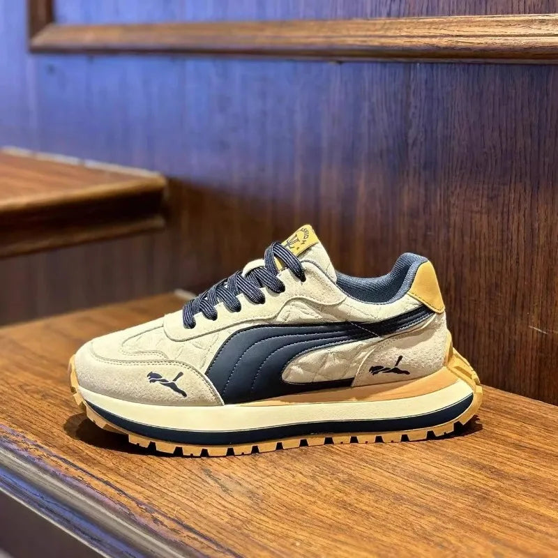 Freizeitschuhe, Herrensportschuhe, Sommer-Freizeitschuhe, Herrenschuhe mit dicker Sohle, weich und bequem, rutschfest, Outdoor-Modeschuhe