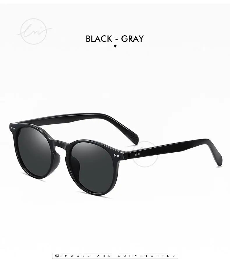 LM Retro kulaté sluneční brýle pro ženy a muže, ultralehké, TR90, polarizované, unisex, brýle na řízení, vintage sluneční brýle, UV400, Gafas De Sol