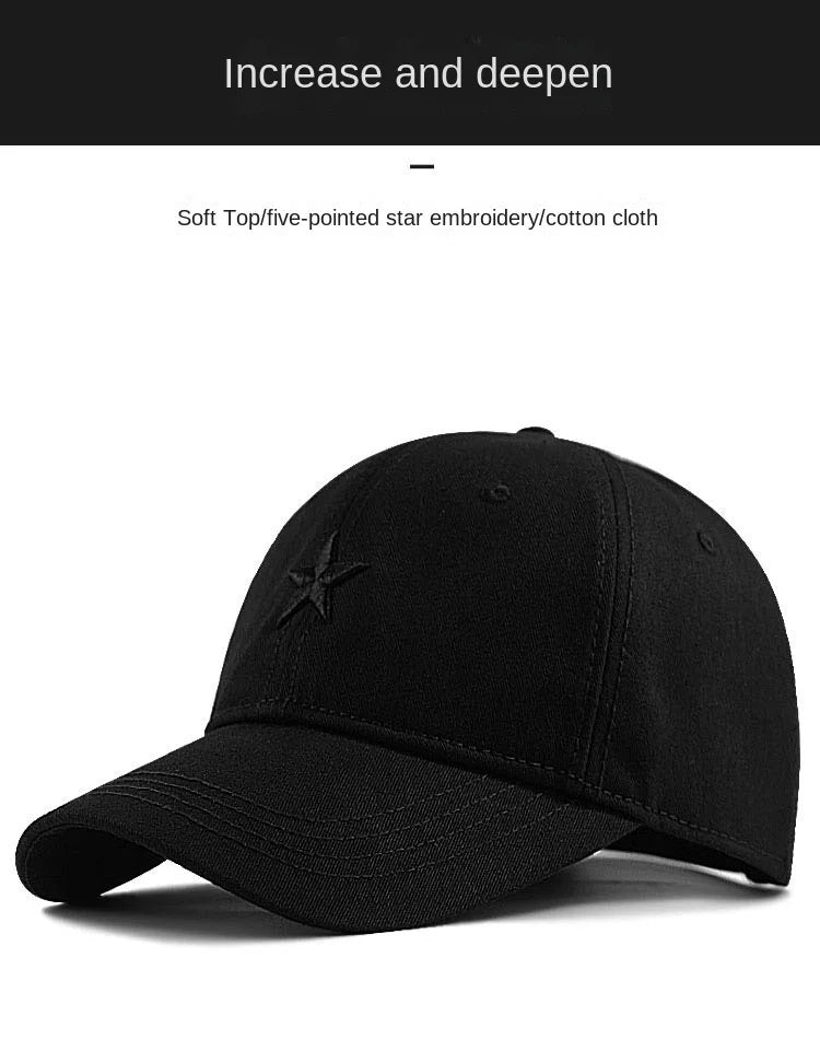 Baseballová čepice Big Head Plus Size, 100 % bavlna, vhodná pro muže i ženy, nastavitelná, čepice typu „dad hat“, nadměrná velikost 58–60 cm, 61–65 cm