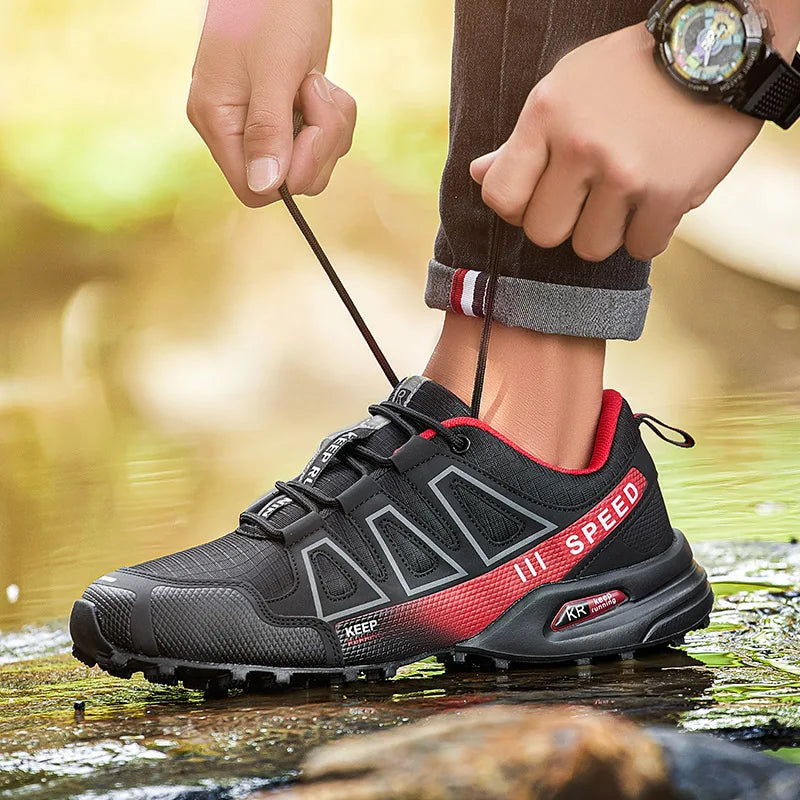 Lockless-Fahrradschuhe für Herren, Outdoor-Wander- und Cross-Country-Schuhe mit rutschfester Sohle, atmungsaktive Sportschuhe, Rennradschuhe