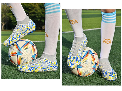 Chaussures de football pour homme, respirantes, d'entraînement, crampons, sport, plein air, TF, futsal, match, gazon synthétique, gazon naturel, drop shipping