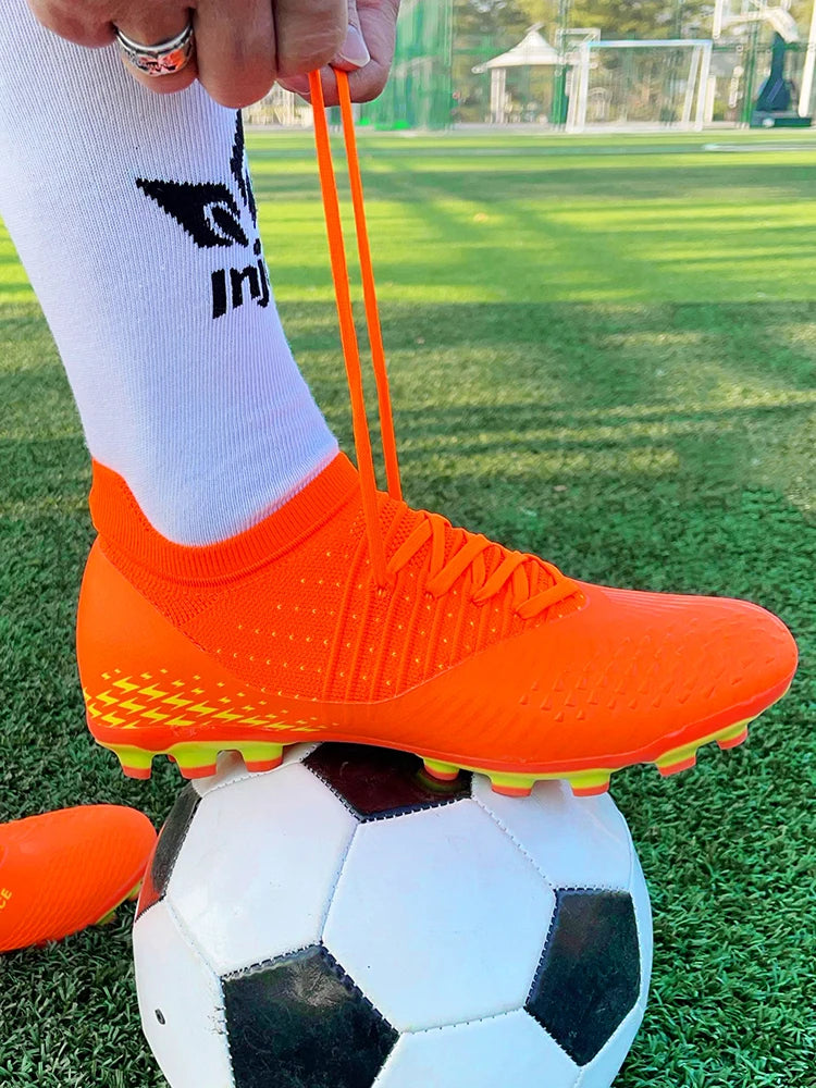 Chaussures de football pour homme, chaussures de foot tendance pour jeunes, chaussures d'entraînement en tricot, respirantes, Society Campo, antidérapantes, chaussures de sport
