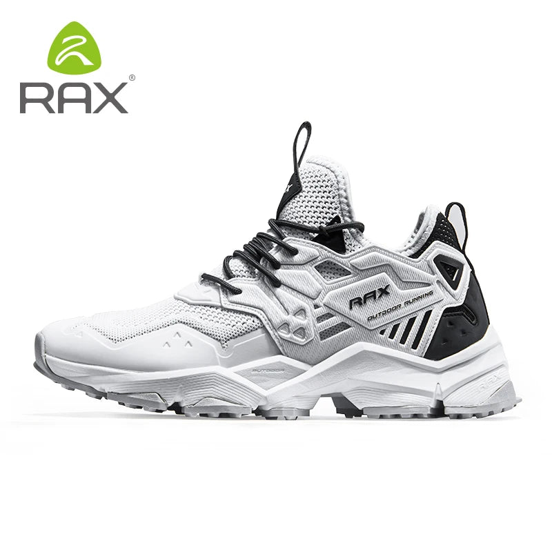 RAX Running Shoes Men & Women Outdoor Sport Breathable Lightweight Sneakers Air Mesh Upper Anti-Slip Natural Rubber Outsole