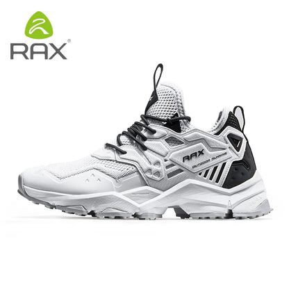 RAX Running Shoes Men & Women Outdoor Sport Breathable Lightweight Sneakers Air Mesh Upper Anti-Slip Natural Rubber Outsole
